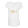 fish Maternity Scoop Neck T-shirt