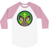 lucha libre   green 3/4 Sleeve Shirt