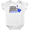 anything unrelated elephants Baby Bodysuit