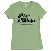 pie and chips   food of the gods Ladies Fitted T-Shirt