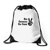 dos cervezas por favor Drawstring Bags