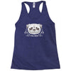pug mom sugar skull Racerback Tank