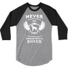 woman with a boxer 3/4 Sleeve Shirt