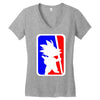 son goku  fun Women's V-Neck T-Shirt