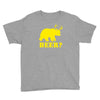 beer t shirt bear plus deer funny tee drinking college humor party shi Youth Tee