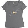 Creation of Adam Pizza, Women's Triblend Scoop T-shirt