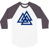 valknutr knoten der gefallenen odin nordisch symbol aspekte wotan 3/4 Sleeve Shirt