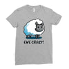 ewe crazy Ladies Fitted T-Shirt