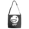 white nmp Adjustable Strap Totes