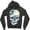 the great wave off skull Zipper Hoodie