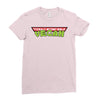 ninja turtles parody vegan Ladies Fitted T-Shirt