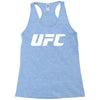 ufc white logo Racerback Tank