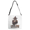 i want you for an adventure Adjustable Strap Totes