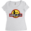 hawkins lab parody Women's Triblend Scoop T-shirt