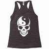 yin yang skull Racerback Tank