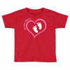 Baby Girl with Heart Any Name Customized Toddler T-shirt