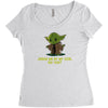 size matters not Women's Triblend Scoop T-shirt