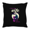 to the moon and back Throw Pillow