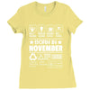 Born In November Ladies Fitted T-Shirt