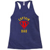 captain dad hero Racerback Tank