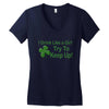 drink like a girl Women's V-Neck T-Shirt