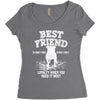 Best Friend Pitbull Women's Triblend Scoop T-shirt