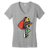 inside a mushroom Women's V-Neck T-Shirt