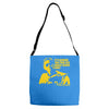 the omega man charlton heston Adjustable Strap Totes