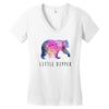 Little Dipper with Galaxy Women's V-Neck T-Shirt