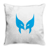 wolverine mask x men avengers marvel comics gift Throw Pillow