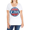 independence day Ladies Curvy T-Shirt