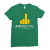 antisocial Ladies Fitted T-Shirt