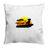 Mufasa and Simba Lion King Throw Pillow