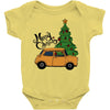 merry christmas car Baby Bodysuit