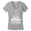 I Am Music Actually In A Very Commited Relationship Women's V-Neck T-Shirt