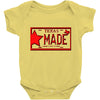 texas made lone star license plate Baby Onesie