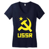 ussr cccp russia che revolution new Women's V-Neck T-Shirt
