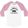 dumbass university t shirt school party funny tee 3/4 Sleeve Shirt