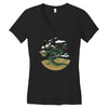morning commute Women's V-Neck T-Shirt