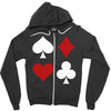 Casino Signs Zipper Hoodie