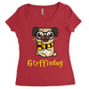 gryffindog pug Women's Triblend Scoop T-shirt