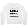stomach cancer awaneress i wear periwinkle for someone special to me Crewneck Sweatshirt
