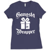 gangsta wrapper Ladies Fitted T-Shirt