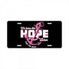 we have this hope breast cancer awareness License Plate