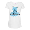 cat person Maternity Scoop Neck T-shirt
