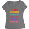 i am a mermaid unicorn kitten fairy princess Women's Triblend Scoop T-shirt