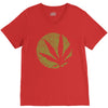 cannabis finger printing V-Neck Tee