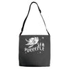 sea turtle cat Adjustable Strap Totes