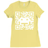 space alien qr code Ladies Fitted T-Shirt