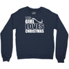 this girl loves christmas Crewneck Sweatshirt